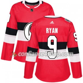Adidas Maillot de Hockey Ottawa Senators Bobby Ryan 9 2017-2018 Rouge Classic Authentic - Femme